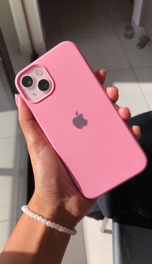 Premium Silicone Case for iPhone 13 ( PINK )