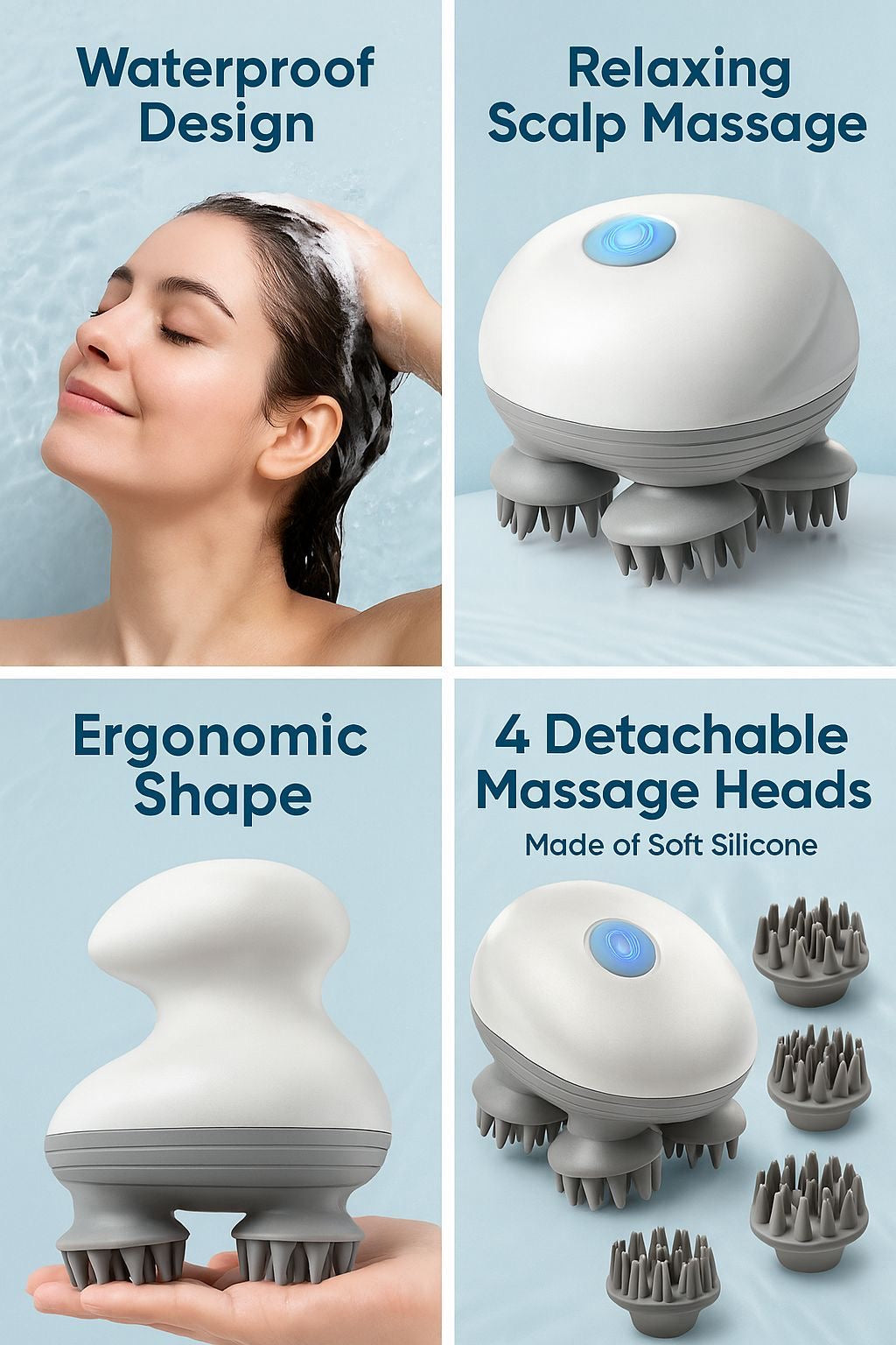 Electric Scalp Massager – Deep Relaxation & Hair Care 💆‍♀️✨