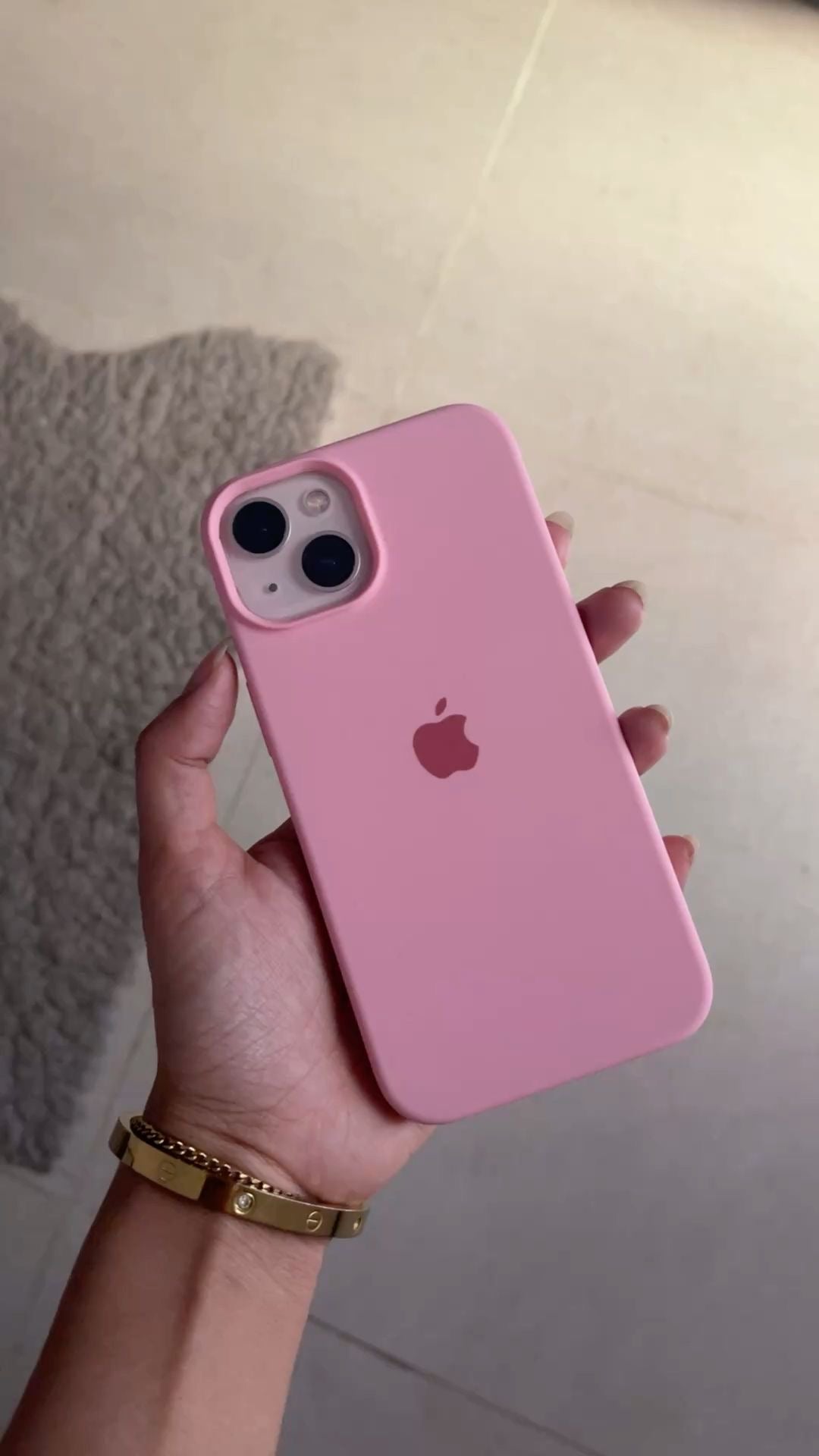 Premium Silicone Case for iPhone 13 ( PINK )